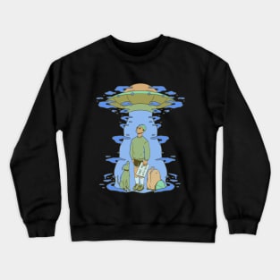 Take Me With You Alien UFO Abduction Crewneck Sweatshirt